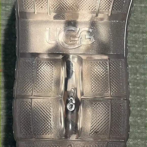 UGG Drizlita Clear Waterproof Womens Rain Boot w Sheepskin Insole sz 6 NWOT - Picture 10 of 15